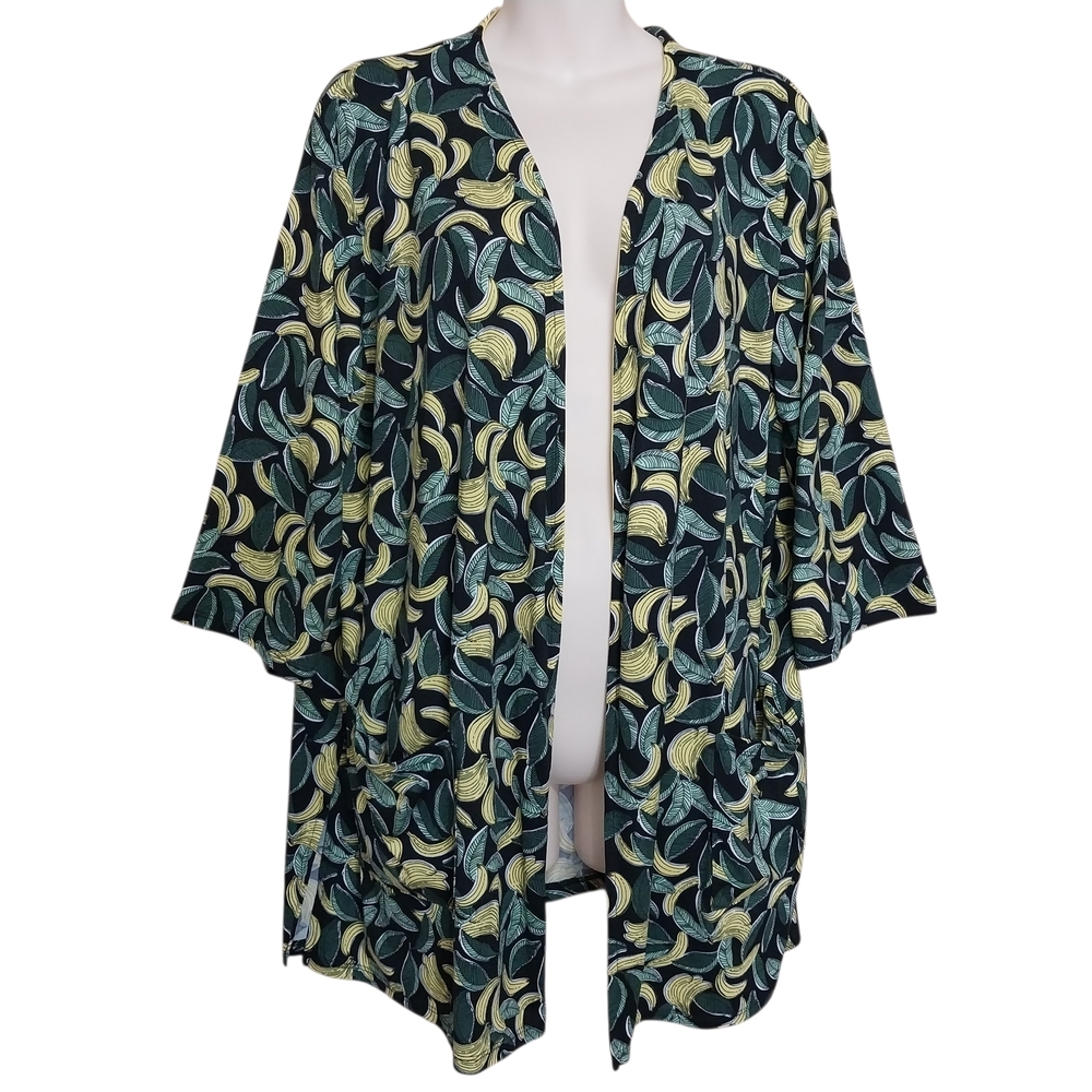 🔵BOGO FREE🔵 Cuddl Duds Cardigan Banana Print Sz S